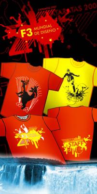 F3 Mundial - Camisetas